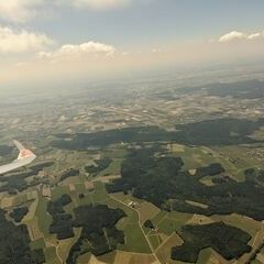 Flugwegposition um 12:57:14: Aufgenommen in der Nähe von Landkreis Unterallgäu, Deutschland in 2209 Meter